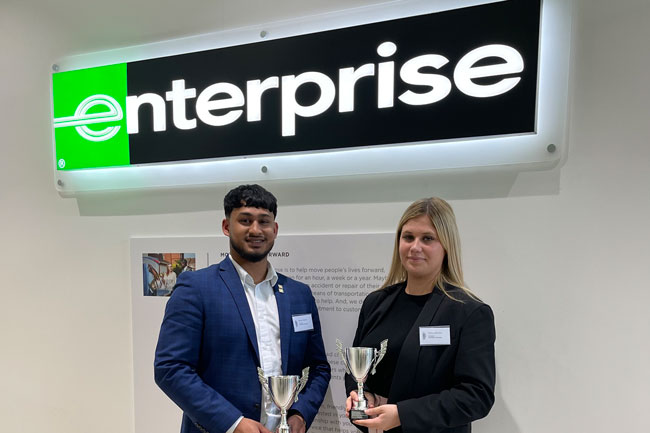 Swansea University's Placement Students Excel, Securing Top 7 Intern of the Year Honor at Enterprise Rent-a-Car. 