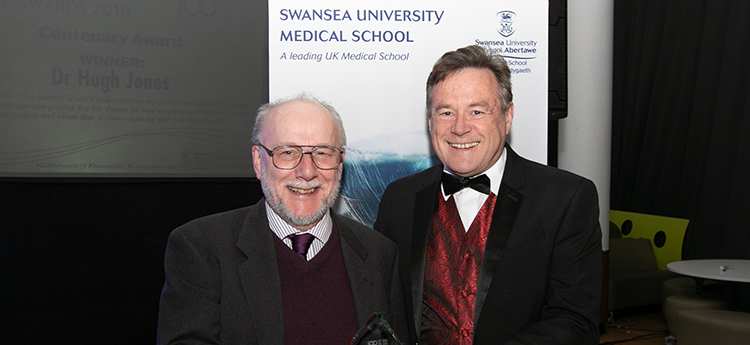 Dr Hugh Jones Receiving Centenary Award